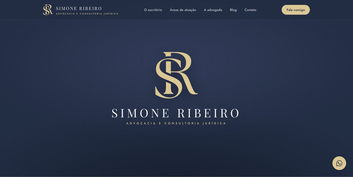 Site institucional Simone Ribeiro Advocacia e Consultoria Jurídica